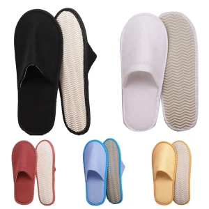 Pantofola da donna per interni da viaggio portatile Spa Hotel Pantofola Primavera Estate scarpe da donna Casa da pavimento piatto Scivoli morbidi e silenziosi per camera da letto 1