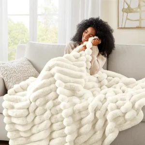 Nuove coperte a righe in peluche Coperta calda Coperta in cotone spandex a doppia faccia Trapunta condizionata ultra morbida calda e traspirante 1