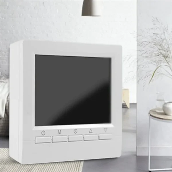 ABXH White Wall Mounted Heating Thermostat For Boilers Weekly Programmable Thermostat 4