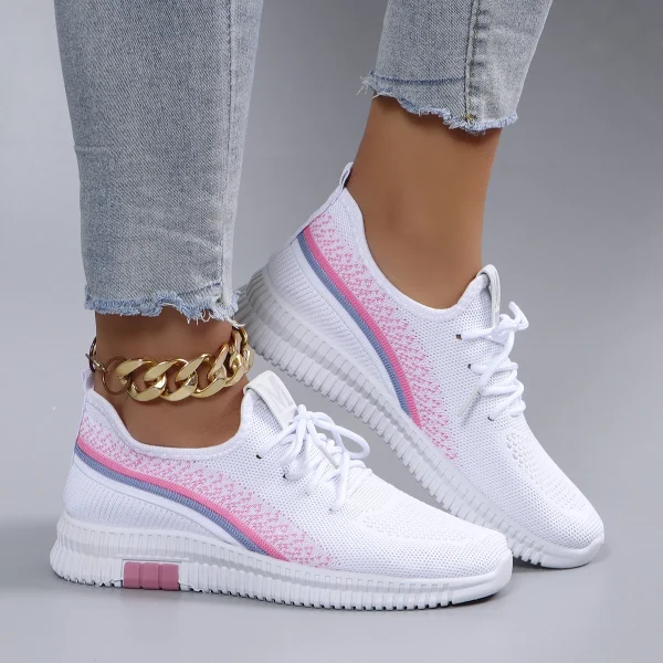 Scarpe basse estive in rete traspirante da donna, scarpe da donna, scarpe da ginnastica casual, spedizione gratuita 3
