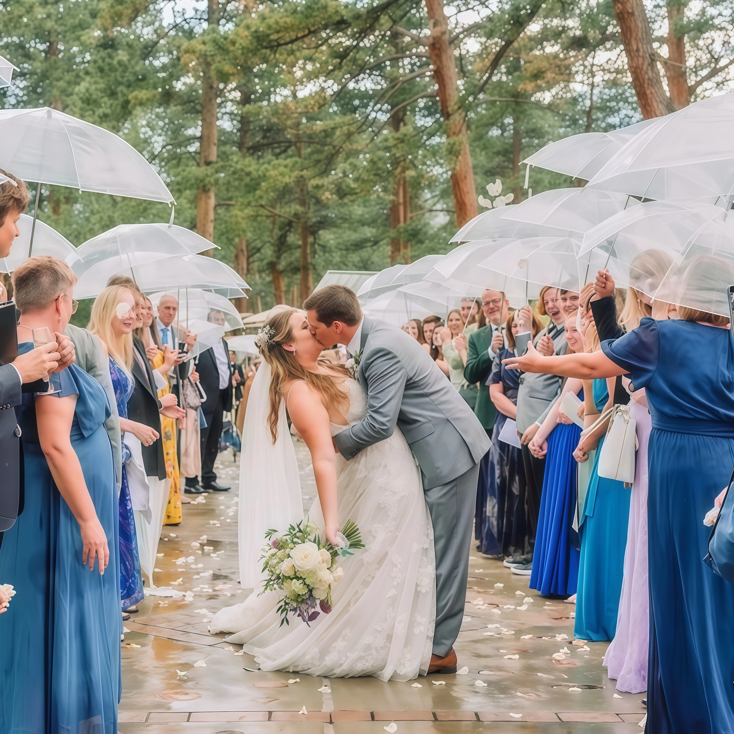 10-20 pezzi ombrelli da sposa trasparenti ombrello trasparente sfuso ombrello pieghevole apertura manuale e chiusura per bomboniere oggetti di scena regalo 2