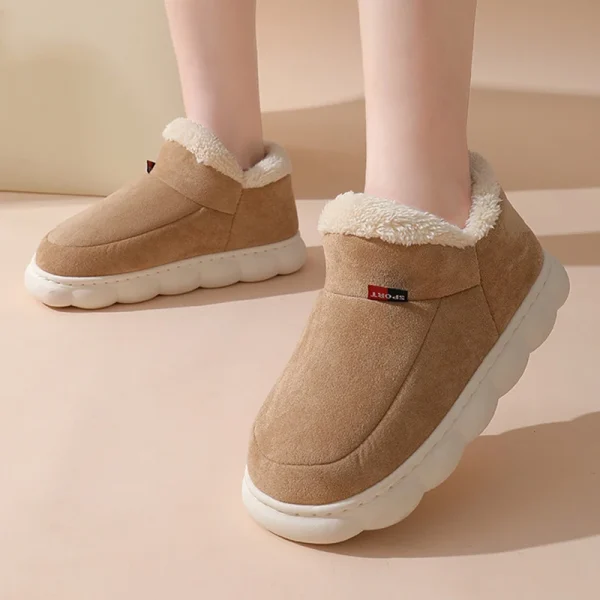 Kidmi Inverno Caldo Pelliccia Scarpe Da Uomo All'aperto Fuzzy Antiscivolo Scarpe Da Uomo Casual Breve Peluche Casa Scarpe Da Uomo Morbide Fuzzy Pantofole Accoglienti 4