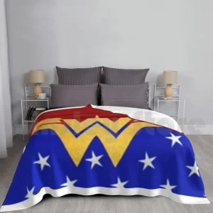 Golden Retro Wonder Womn Comic (Supereroe) Coperta Moda Personalizzata Meravigliosa Donna Ragazza Adolescente Bambini Bambino 1