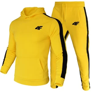 Tuta da uomo di alta qualità moda quotidiana autunno inverno uomo due pezzi vendite calde casual all'aperto set felpa con cappuccio comoda da jogging 1