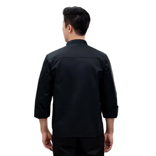 Abiti da lavoro per chef professionale Catering Abiti da cucina Top Ristorante Uniforme Camicia da cucina Giacca da cuoco dell'hotel Tuta da cameriere 2