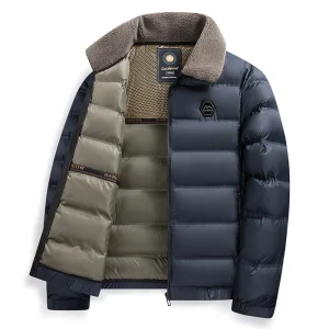 Grande Collare 2026 Nuovo Inverno Parka Da Uomo Addensare Casual Outwear Slim Fit Outwear Impermeabile Caldo Collare Del Basamento Outwear Cappotto