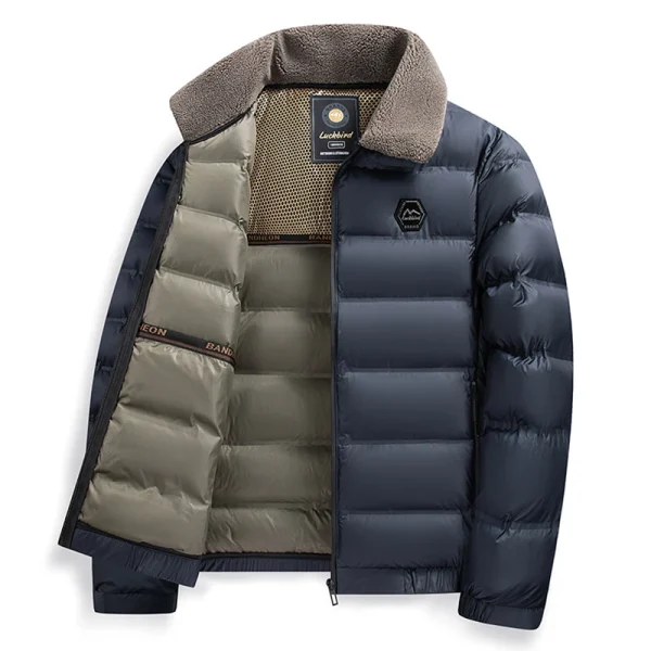 Grande Collare 2026 Nuovo Inverno Parka Da Uomo Addensare Casual Outwear Slim Fit Outwear Impermeabile Caldo Collare Del Basamento Outwear Cappotto