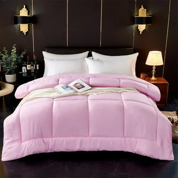 Coperta in flanella di pile morbido letto per adulti piumino reversibile senza copertura trapunta morbida in microfibra per tutte le stagioni lavabile in lavatrice 4