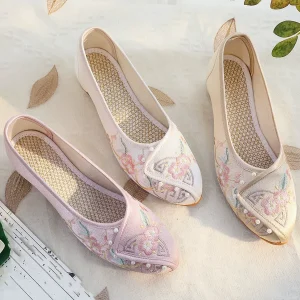 Autunno elegante sneaker Hanfu scarpe stile etnico per donna Zapatillas Mujer scarpe da donna ricamate vintage cestini casual Femmes 1