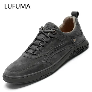 Scarpe da uomo moda Scarpe casual in vera pelle Traspirante Autunno stringate mocassini comodi Oxford da esterno Scarpe da ginnastica da uomo 1