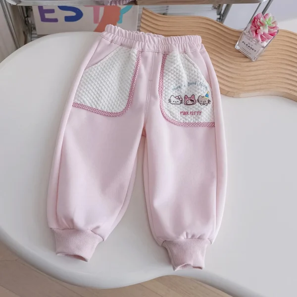 Pantaloni da lanterna floreale in cotone autunnale per bambina 1-6 anni Abbigliamento per bambina da bambino Pantaloni morbidi con stampa floreale allentata in vita elastica 3