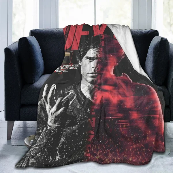Coperta Dexter Morgan: abbraccia il design iconico, tessuto ultra morbido e vibrazioni accoglienti per la decorazione della casa a tema 4