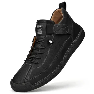 Stivali da uomo in vera pelle Nuove scarpe casual da uomo slip-on Comodi appartamenti maschili morbidi Scarpe versatili di alta qualità per uomo Botas 1