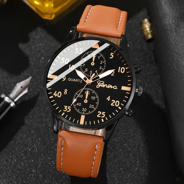 Nuovi orologi moda uomo Hip Hop Orologio da uomo di lusso Orologio da polso sportivo Orologio da polso da uomo Set di braccialetti Relogio Masculino 2