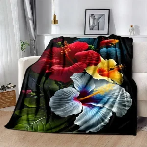 HD Pretty Flower Daisy Rose coperta di crisantemo, coperta morbida per la casa camera da letto divano letto Picnic coperta da viaggio per bambini