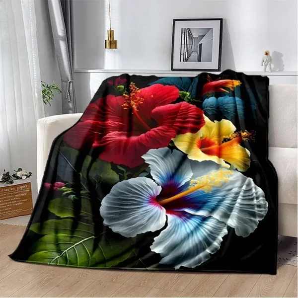 HD Pretty Flower Daisy Rose coperta di crisantemo, coperta morbida per la casa camera da letto divano letto Picnic coperta da viaggio per bambini