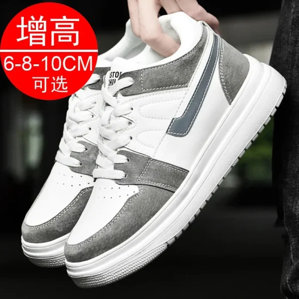 2025 Scarpe da ascensore da uomo scarpe da ginnastica rialzate da uomo 6 cm 8 cm scarpe traspiranti con altezza maggiorata per scarpe sportive da uomo 5