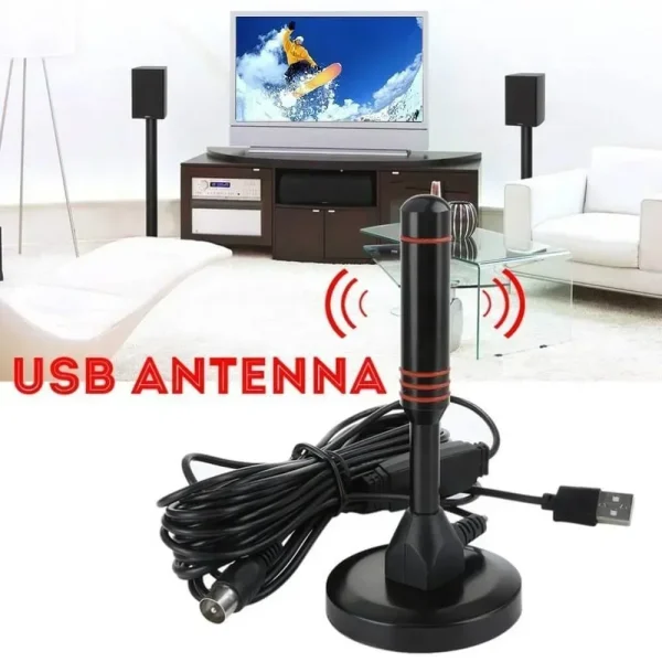 Antenna TV digitale HD Antenna dab amplificata per interni 200 miglia Ultra HDTV con amplificatore VHF/UHF Set di antenne per esterni a risposta rapida 1