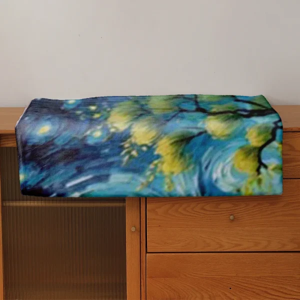 1 pezzo di coperta in peluche ultra bella illuminata al lago, dimensioni grandi e soffici, perfetta per decorazioni per la casa, divani, auto e scene di ufficio 6