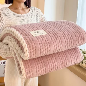 Coperta da tiro per divano Coperta invernale King Size Home Caldo piumino scozzese Copriletto Lenzuolo 1
