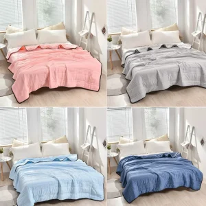 1PC Trapunta estiva Coperta imbottita sottile Tinta unita Trapunta quattro stagioni Biancheria da letto Piumino Coperta Letto matrimoniale Trapunta 100/150/180/200 cm 1