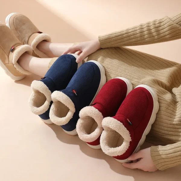 Kidmi Inverno Caldo Pelliccia Scarpe Da Uomo All'aperto Fuzzy Antiscivolo Scarpe Da Uomo Casual Breve Peluche Casa Scarpe Da Uomo Morbide Fuzzy Pantofole Accoglienti 5