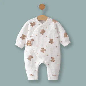 Primavera e Autunno 0-6 Mesi Pagliaccetti per bambini Inverno Neonato Ragazze Ragazzi 100% cotone Vestiti di Long Seeve Abbigliamento infantile Pigiama 1