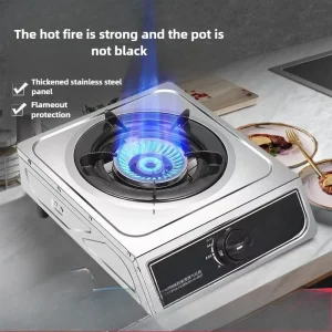 Stufa a gas singola Stufa a gas liquefatto da tavolo per uso domestico Stufa a gas naturale vecchio stile Risparmio energetico Rispettoso dell'ambiente 1