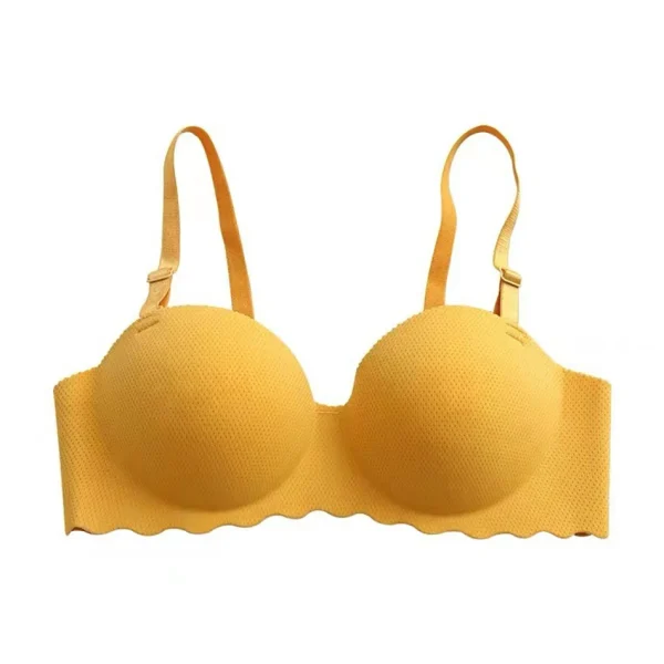 Reggiseno senza cuciture per ragazze di colore solido di alta qualità ragazze Comfort traspirante abbigliamento quotidiano biancheria intima ragazze reggiseno con tracolla rimovibile 6