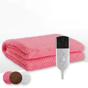 RUIANBAO Coperta Riscaldata Coperta Elettrica in Flanella a 2 Strati Timer Riscaldata Pad 220V 150*80cm Materasso Termico Letto Riscaldato Scaldino 1
