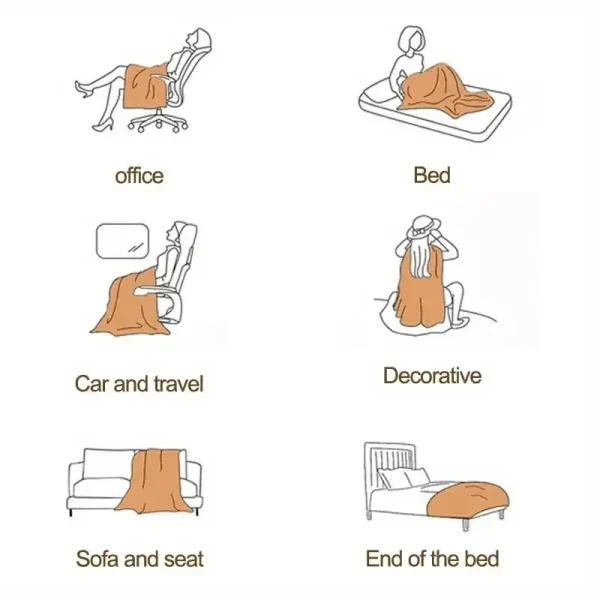 Una coperta da letto in velluto di latte a quadretti, bambini, adulti, inverno caldo, tinta unita resistente, divano, comoda trapunta in morbido velluto corallo 6