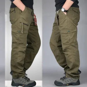 Nuovi pantaloni casual da esterno multifunzionali, pantaloni da lavoro da uomo, pantaloni multitasche, pantaloni tattici larghi, viaggi di escursionismo 1