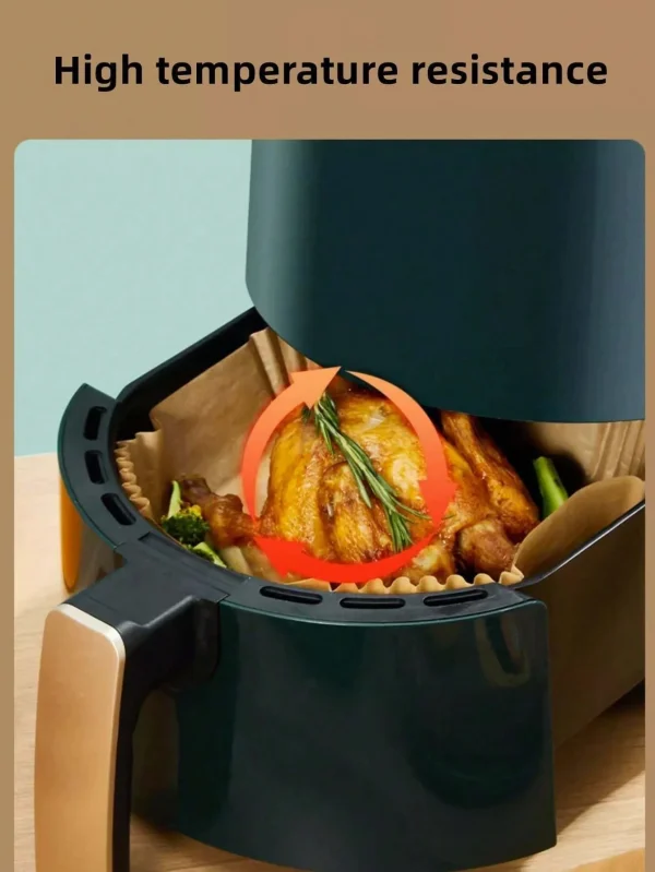 10-200 pz Usa E Getta Friggitrice Ad Aria di Carta Antiaderente Cucina Cottura Airfryer Zerbino Oilproof Micro-onde Barbecue Pad di Carta di Cottura fodera 4