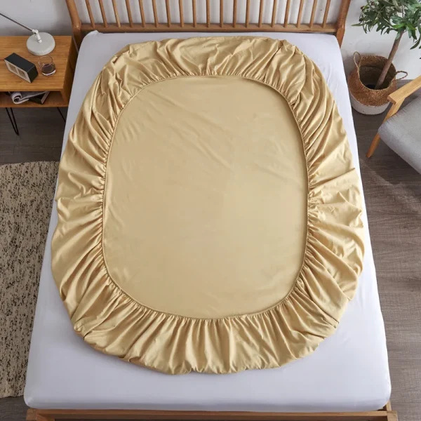 Lenzuolo con angoli in cotone con fasce elastiche Coprimaterassi regolabili antiscivolo per letto singolo matrimoniale king size, 140/160/200 cm 5