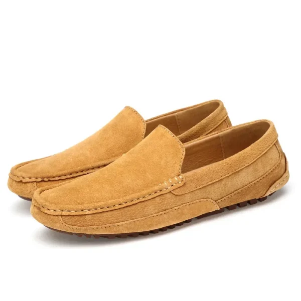 Mocassini da uomo in pelle scamosciata di lusso 2024 scarpe casual da uomo scarpe da barca fatte a mano da uomo slipon scarpe da guida mocassini maschili Zapatos 3