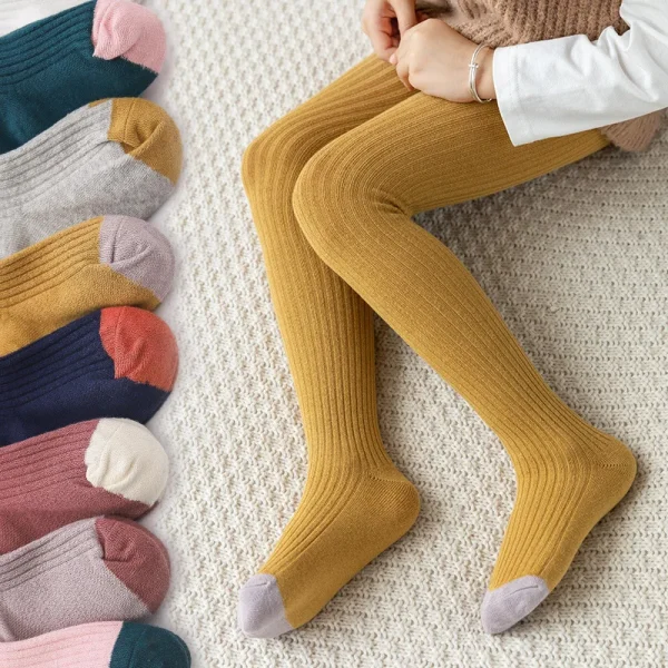 1 2 3 4 5 6 7 8 anni collant per bambina calze per bambini autunno inverno caldo bambino collant pantaloni per bambini pantaloni per ragazze carine KF040 2