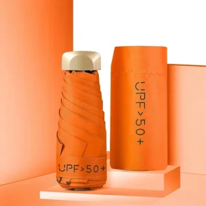Mini ombrellone con protezione solare da 1 pezzo, ombrellone con protezione UV, mini ombrellone tascabile pieghevole. 1