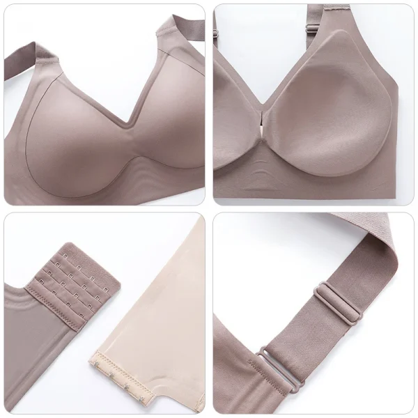 Reggiseno push up FallSweet per donna Reggiseni taglie forti senza cuciture Coppa sottile Bralette senza fili Reggiseno sexy Femme M-6XL 5