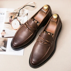 Scarpe da uomo italiane mocassini mocassini scarpe da uomo Casual in pelle scarpe da ufficio uomo Slip on Flats scarpe eleganti Winters Muller Shoes 1