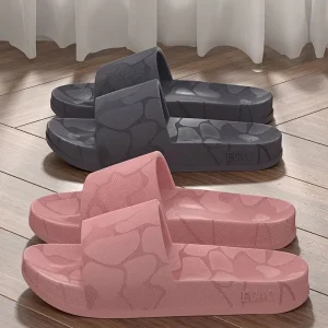 Pantofole da casa da donna Scarpe leggere semplici resistenti all'usura per interni/esterni Pantofole aperte estive rosa antiscivolo in EVA 1