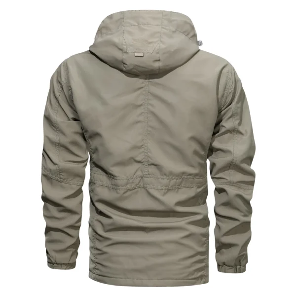 Giacca da esterno da uomo Primavera Autunno Nuova giacca casual con cappuccio da uomo Giacca a vento antivento da uomo Giacca da campeggio da uomo 5