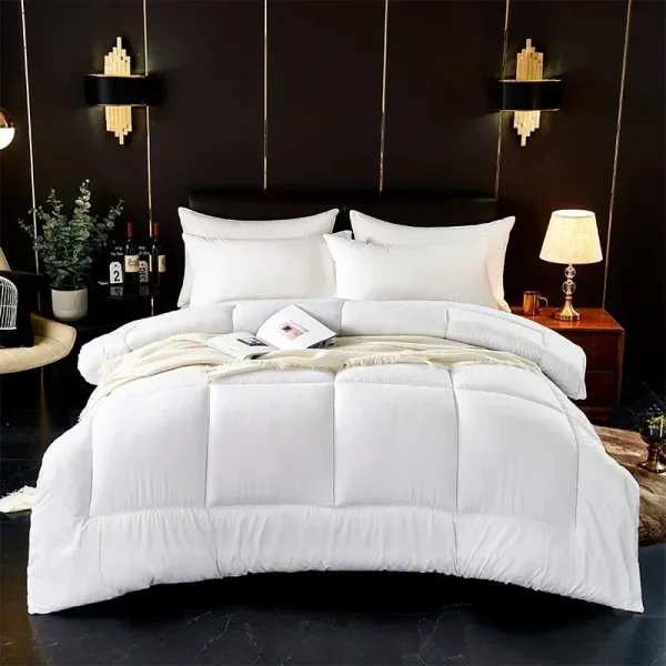 Coperta in flanella di pile morbido letto per adulti piumino reversibile senza copertura trapunta morbida in microfibra per tutte le stagioni lavabile in lavatrice 2