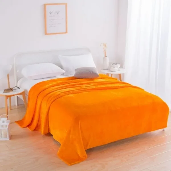 Il pile di visone nero lancia una coperta per divano letto king size super morbida e reversibile 1