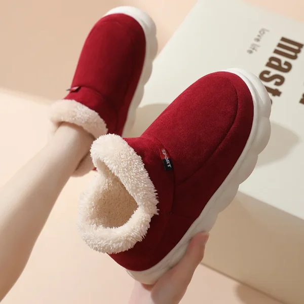 Kidmi Inverno Caldo Pelliccia Scarpe Da Uomo All'aperto Fuzzy Antiscivolo Scarpe Da Uomo Casual Breve Peluche Casa Scarpe Da Uomo Morbide Fuzzy Pantofole Accoglienti 6