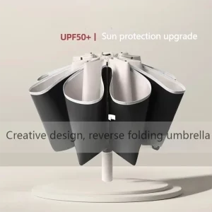 Ombrello automatico inverso a strisce riflettenti antivento di grandi dimensioni per uomini e donne, ombrello da 20 coste, auto d'affari di lusso Sun Rain Tr 1
