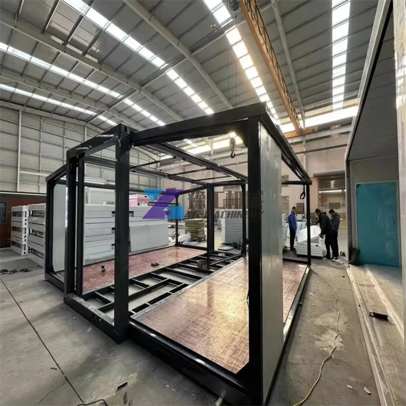 Casa prefabbricata Letto a capsula spaziale Cabina dell'hotel Contenitore espandibile prefabbricato modulare Piccola casa a capsula pieghevole per uso domestico 3