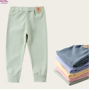 Leggings termici caldi per bambini 2-11 anni Neonati maschi Autunno Inverno Pantaloni in pile ispessiti Pantaloni morbidi e confortevoli con strato base 1