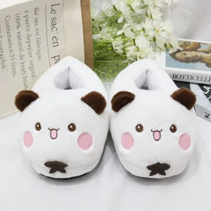Nuove pantofole di peluche Panda Bubu e Yier Cartoon Panda Pantofole di cotone calde per coppie da interno Regalo autunnale e invernale 1