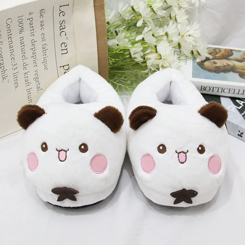Nuove pantofole di peluche Panda Bubu e Yier Cartoon Panda Pantofole di cotone calde per coppie da interno Regalo autunnale e invernale 1
