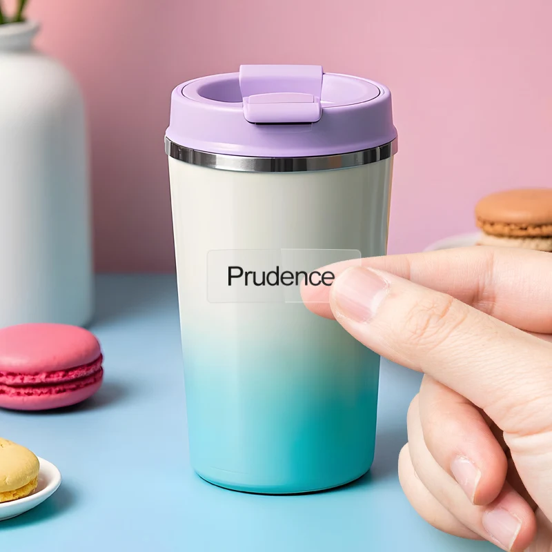 Adesivi con nome impermeabili trasparenti per etichette personalizzate scolastiche, testo multilingue, artigianato fai da te per bambini e marcatura di bottiglie sportive 3